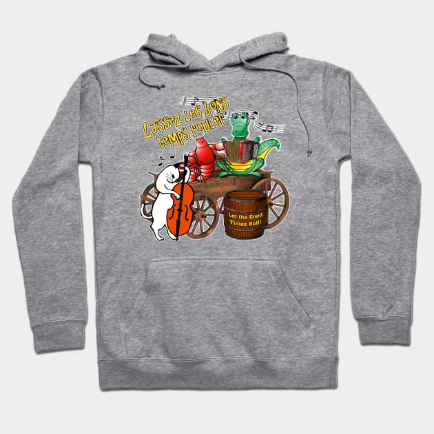 Let the Good Times Roll Louisiana Mardi Gras Expression Hoodie by TexasTeez